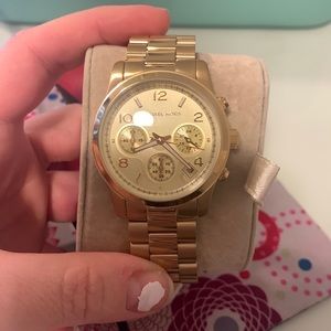 NWT MK  gold watch
